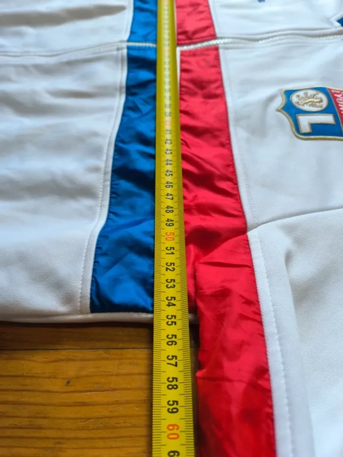 Veste Adidas - Olympique Lyonnais - Saison 2013 - Blanc, rouge, bleu - Taille L - photo numéro 9