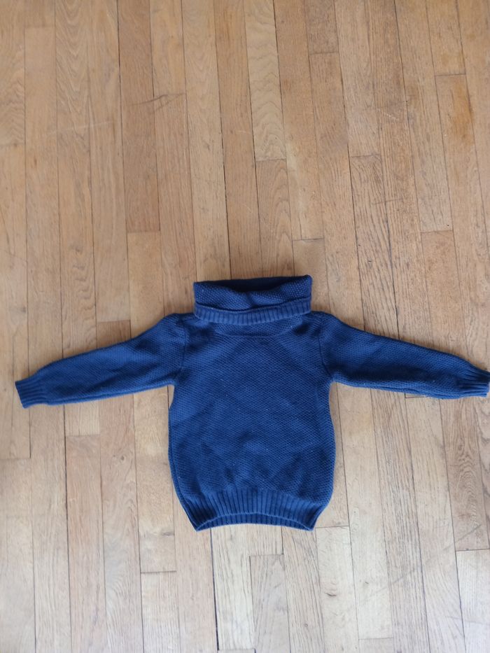 Pull garçon col roulé contient laine Okaïdi 4 ans - photo numéro 5