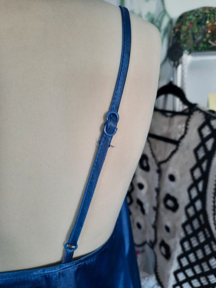 Nuisette bleu satinée Etam 40 #lora11femme40 - photo numéro 3