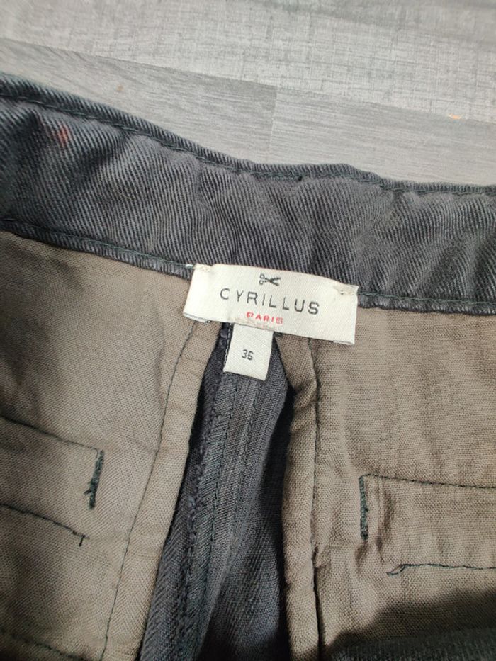 Pantalon gris chino Cyrillus 36 - photo numéro 3