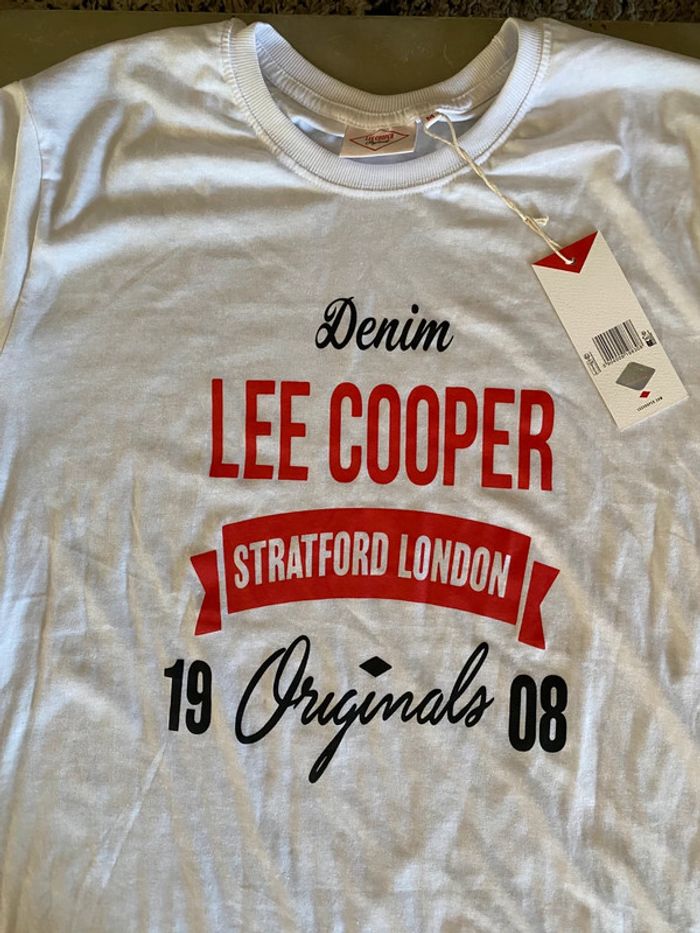 Tee shirt Lee Cooper blanc neuf avec étiquette taille M / L - photo numéro 10