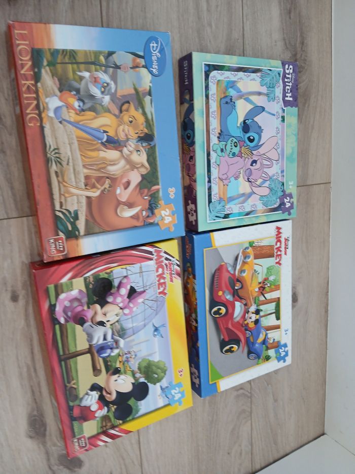 Lot 4 puzzles 3 ans disney