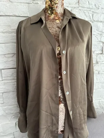 Chemise Zara XS kaki