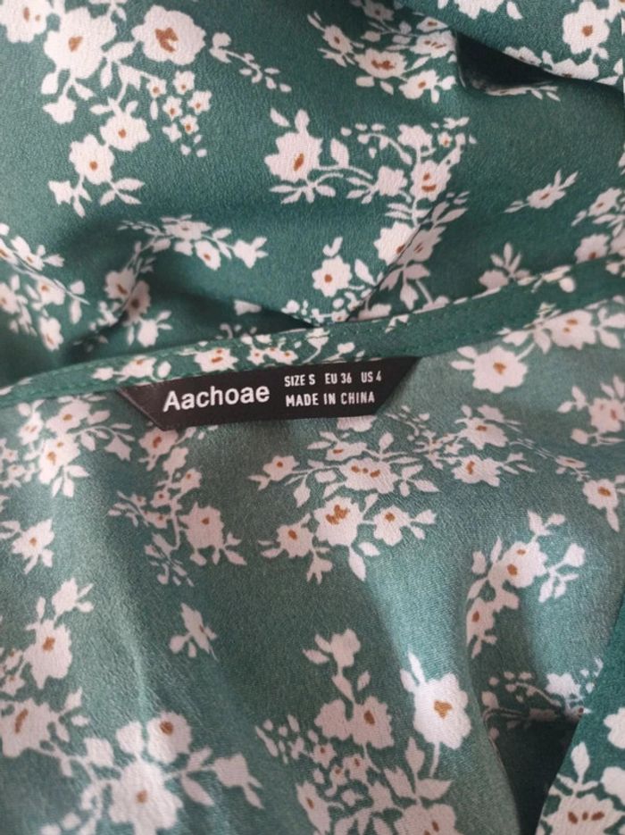 Superbe robe fleuri neuve Aachoae taille S/M - photo numéro 4