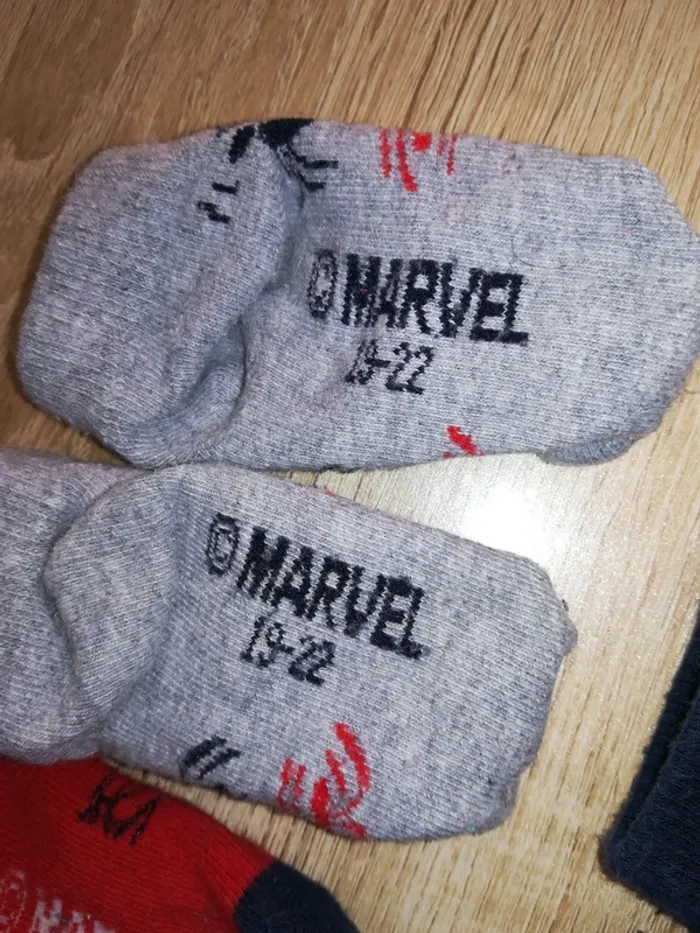 Lot de 3 paires de chaussettes Marvel Spider man 19-22 - photo numéro 3