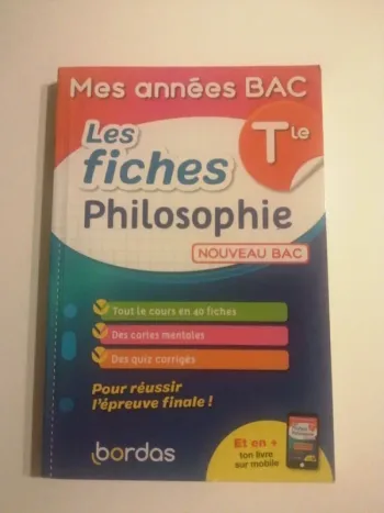 Fiches Philosophie Bac Terminale