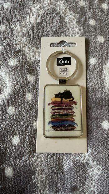 Porte clé chat noir de la marque Kiub.