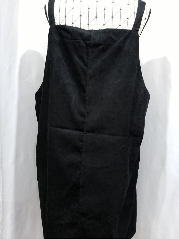 Robe débardeur tricotée noire grande taille 54 élégance avec gros boutons vintage confortable - photo numéro 4