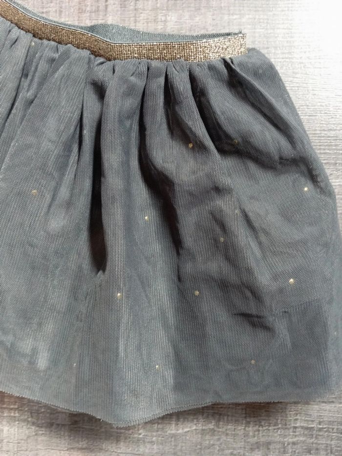 Jupe esprit Tutu en tulle détail strass doré - photo numéro 2