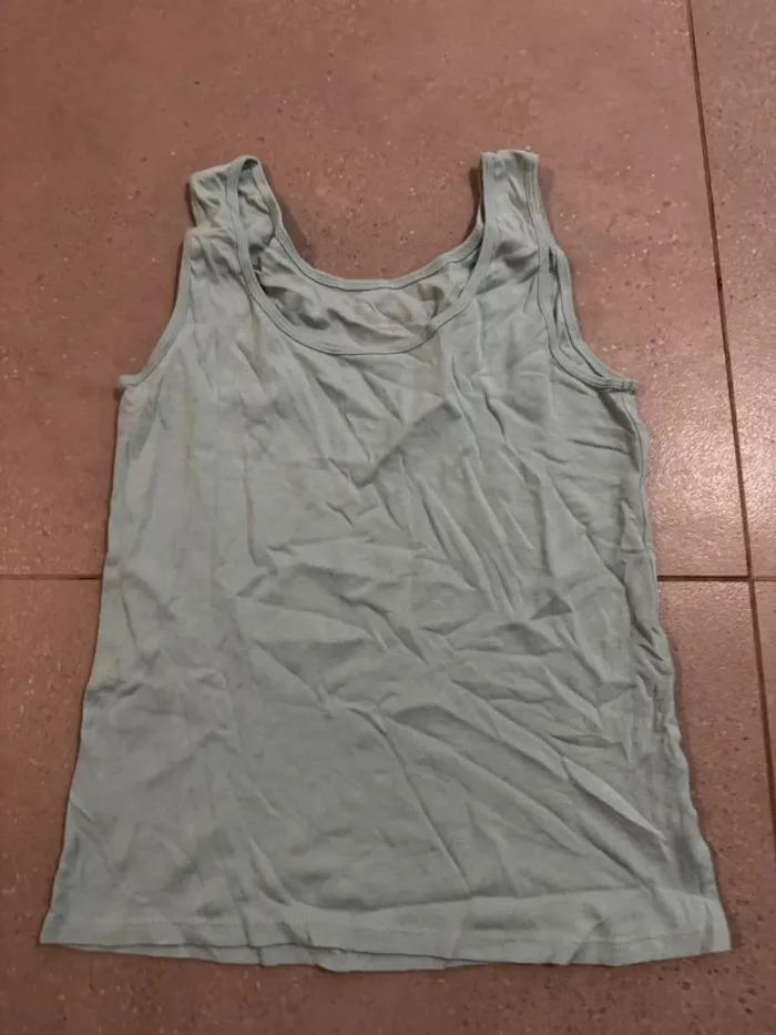 Débardeur turquoise U essentiel taille 42/44, très bon état - photo numéro 3