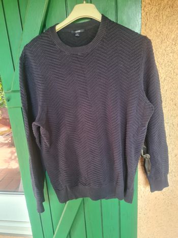 Pull. Homme. Marine. Kiabi. Taille XL. 100 % coton.