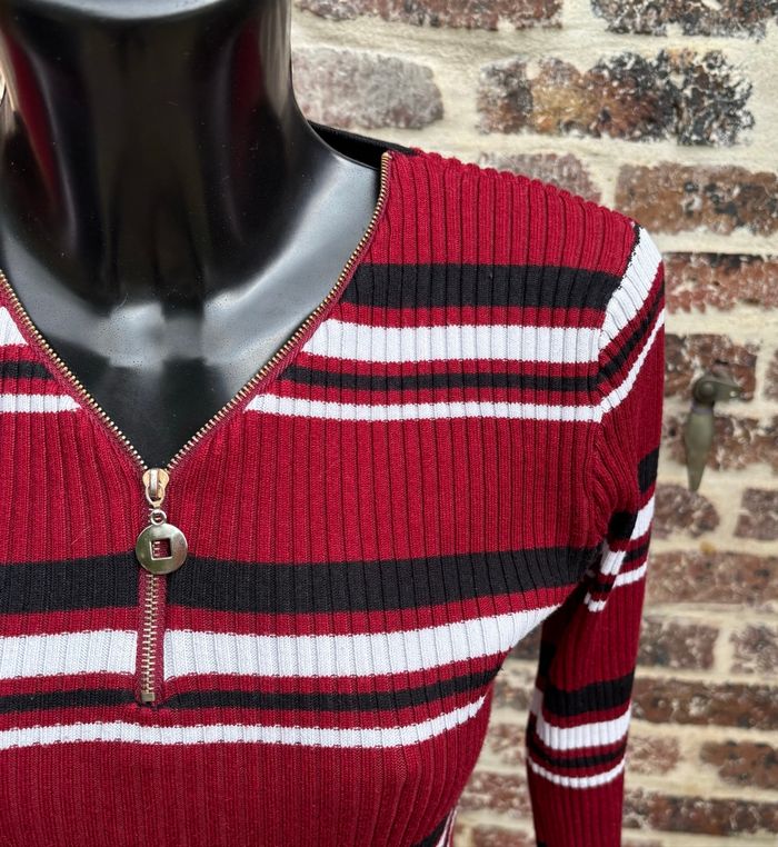 👚 Pull fin côtelé à rayures – MS Fashion – Taille 36 - photo numéro 3
