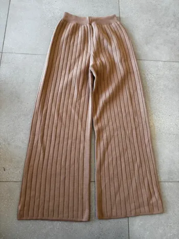 Pantalon marron, élastique à la taille 36x100cm