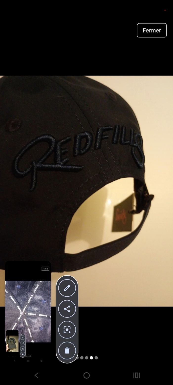 Casquette Redfills bleu foncé – Logo brodé pailleté – Neuve avec étiquette - photo numéro 4