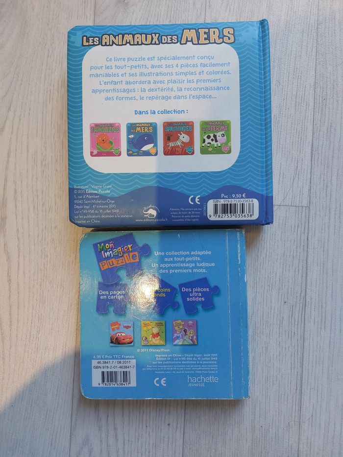 Lot 2 livres puzzles tout petits - photo numéro 2
