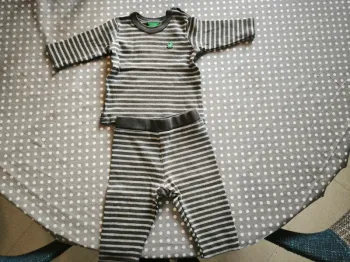 Ensemble gris et blanc 3mois