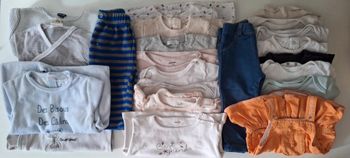 Lot de 22 vêtements garçon et fille de 3 mois à 3 ans
