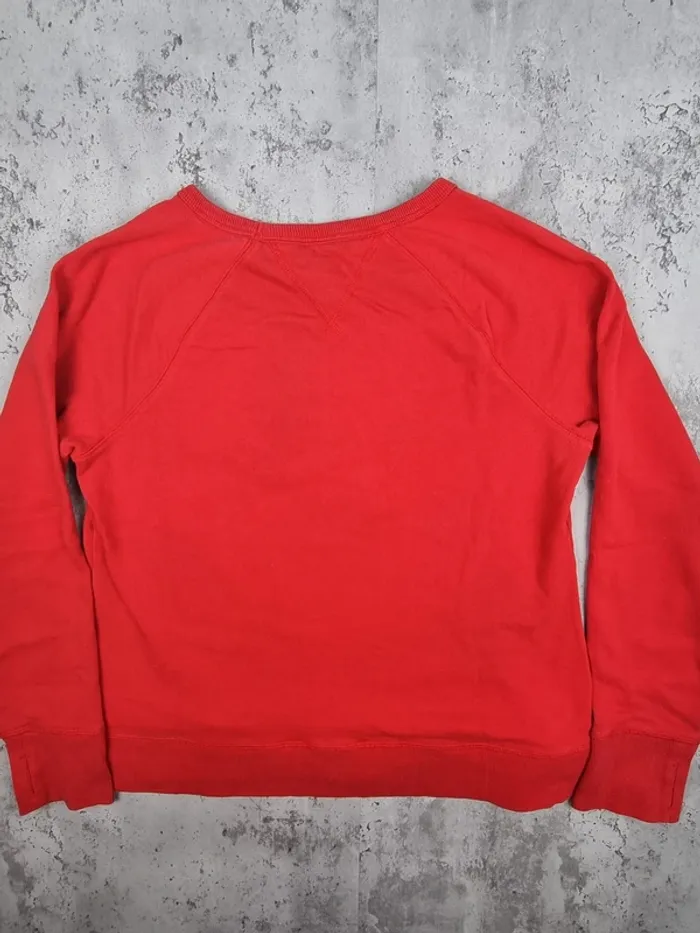Sweat Tommy Hilfiger rouge – Taille L Femmes (mesures en photos) - photo numéro 4