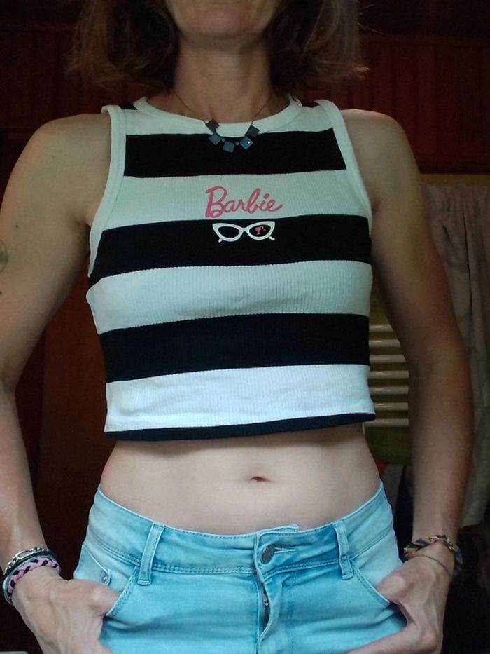 Croq top rayé Barbie - photo numéro 4