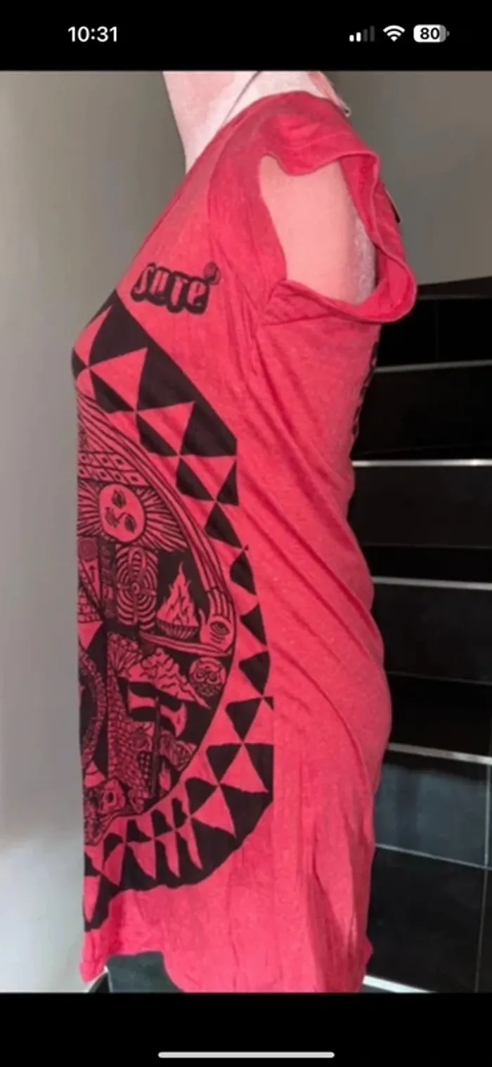 Robe artisanale originale œil au milieu t 36 - photo numéro 5