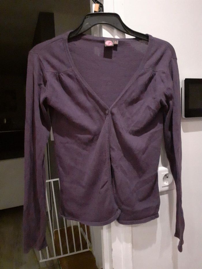 Gilet violet - photo numéro 2