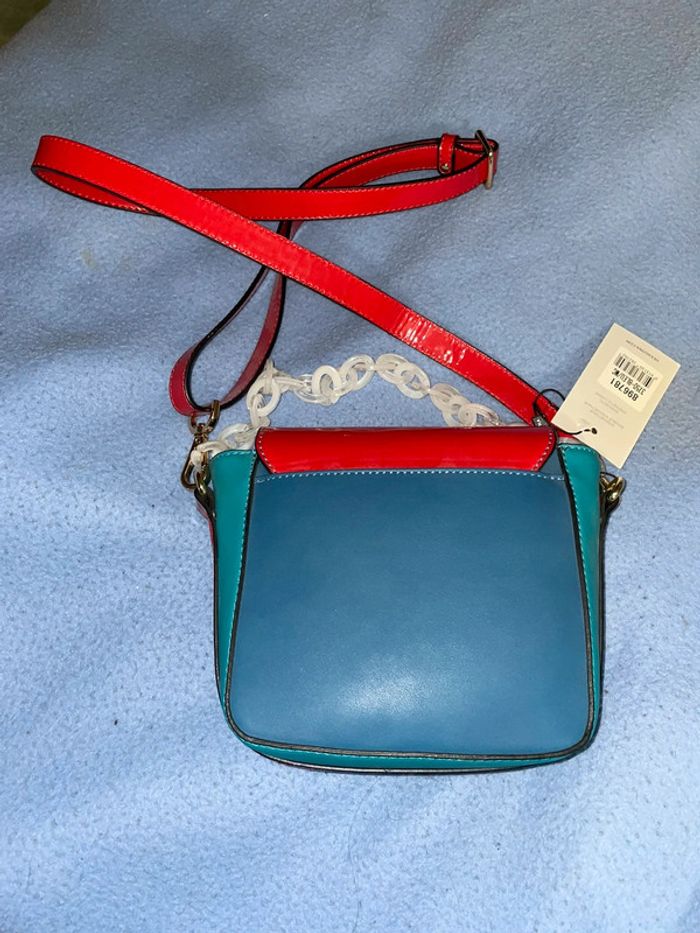 Sac à bandoulière bleu et rouge - photo numéro 3
