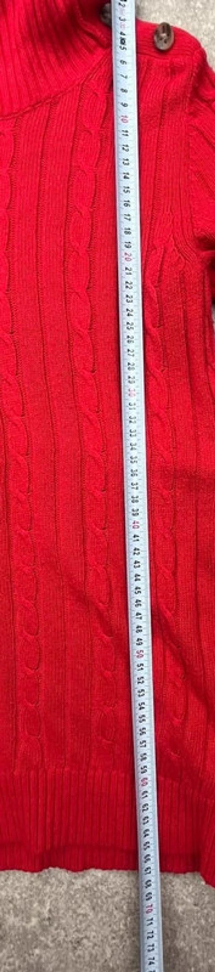 🧥 Pull rouge à col roulé torsadéTommy Hilfiger taille M 🧥 - photo numéro 9