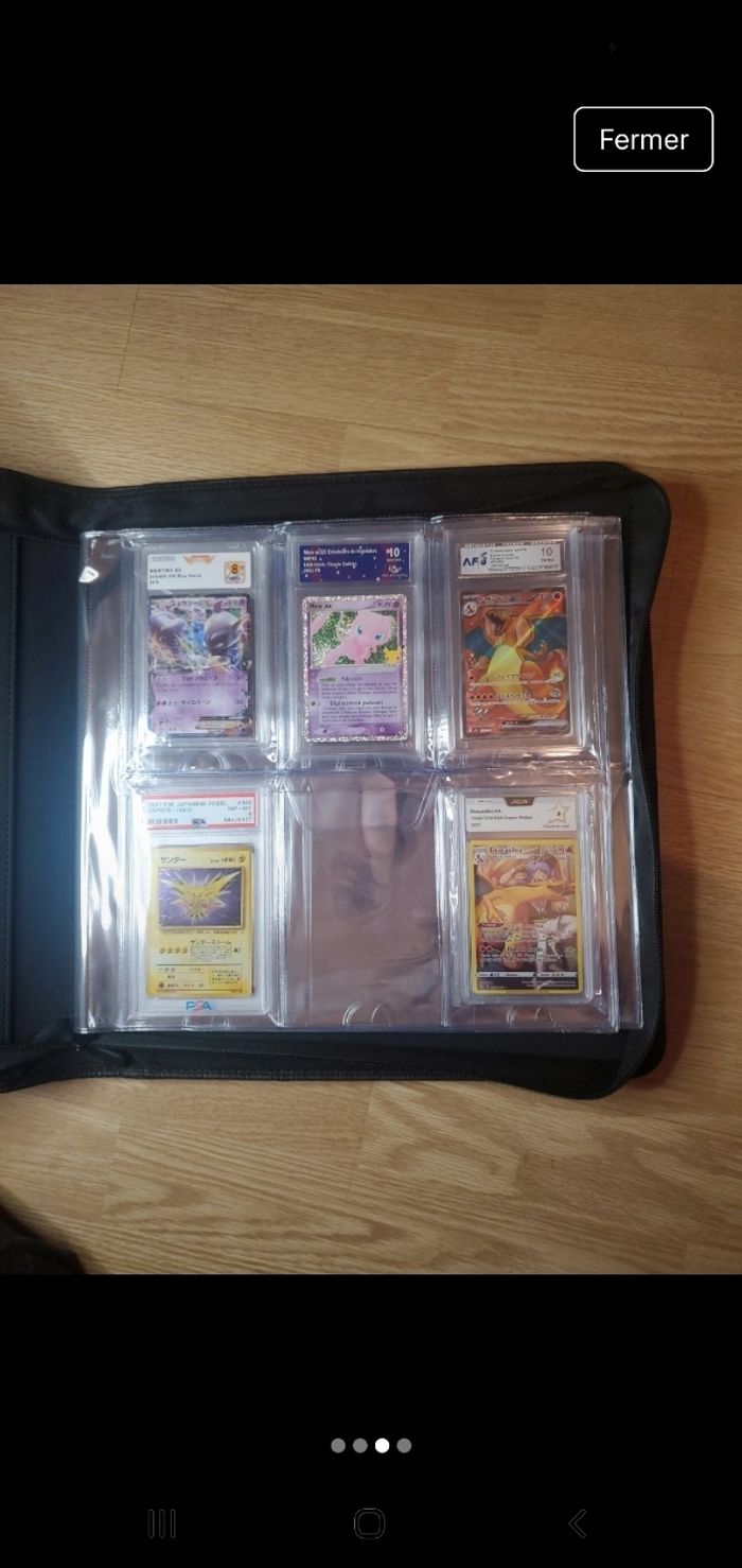 Classeur carte gradé 60 carte pokemon neuf - photo numéro 3
