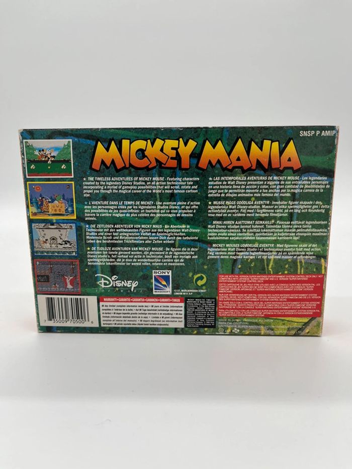 Mickey Mania Super Nintendo Snes Game - Cib Pal VGC Complet TBE - photo numéro 2