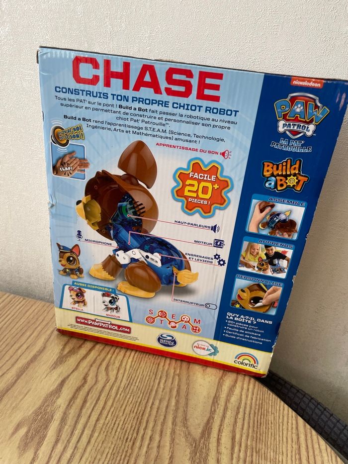 Pat Patrouille Chase construis ton propre robot echiot
