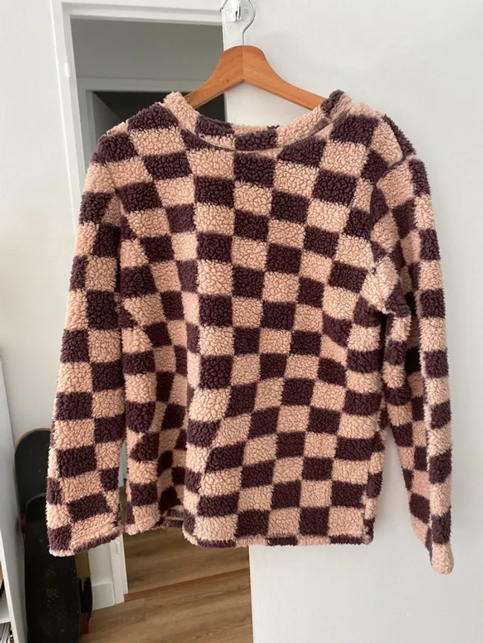 Sweat en polaire damier - Primark - photo numéro 2