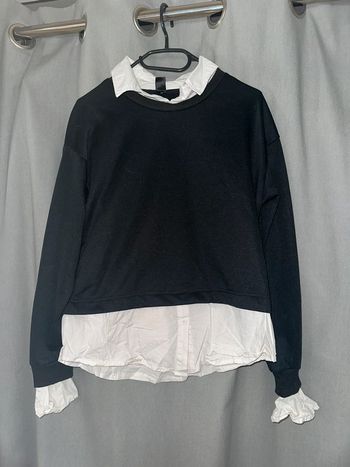 Pull chemise shein XS noir