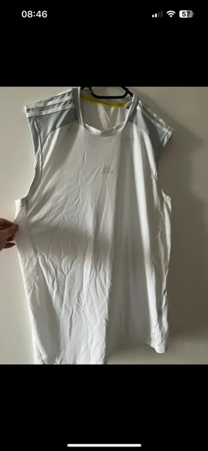Lot de 2 débardeurs homme Adidas - taille M, sport & casual - photo numéro 5