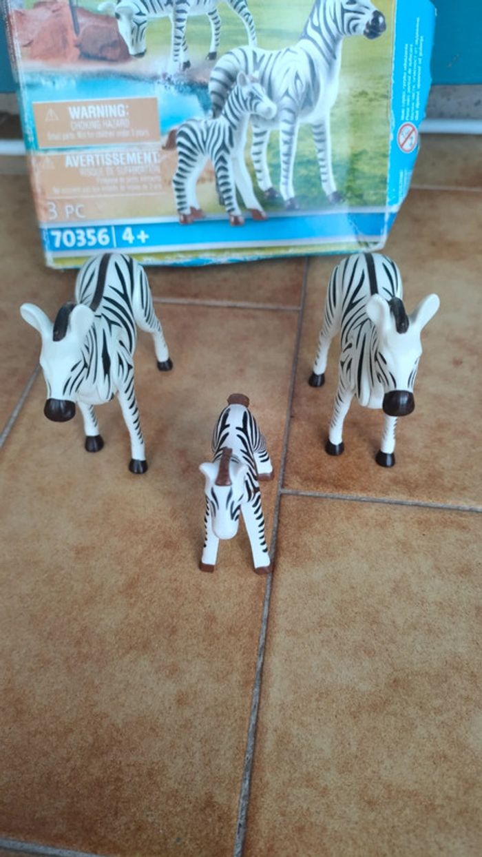 Famille zèbre playmobil - photo numéro 3