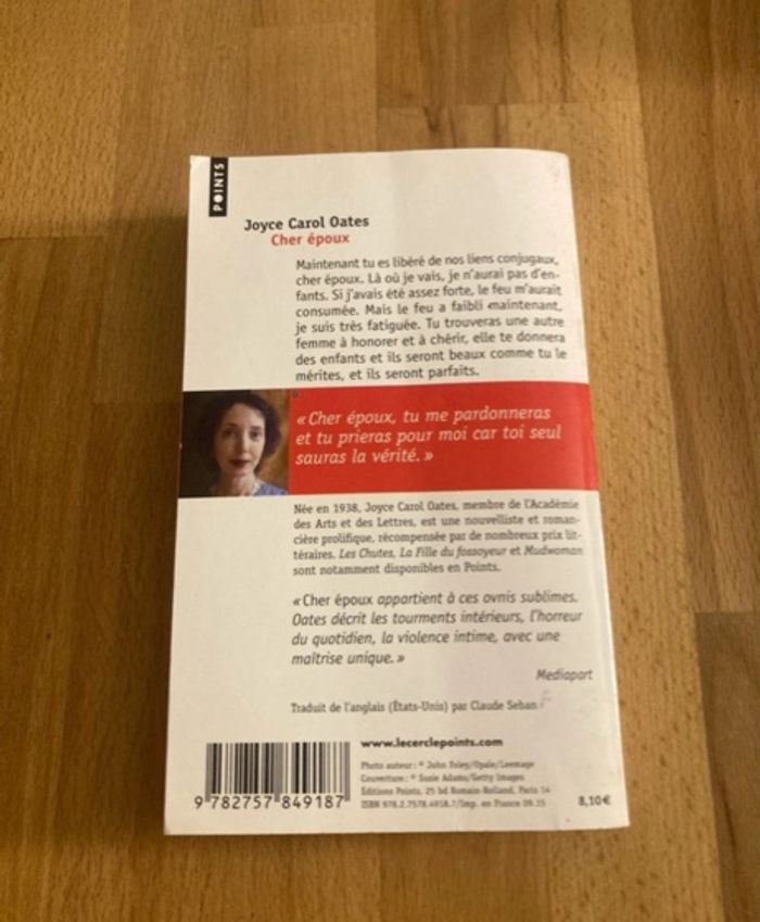 Livre Cher époux de Joyce Carol Oates - photo numéro 2