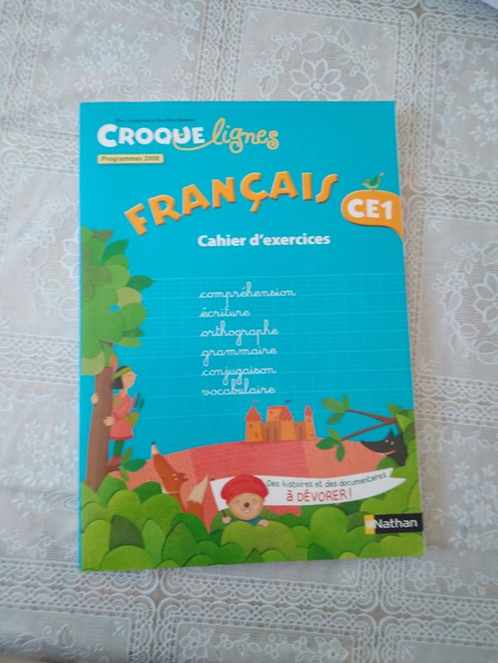 Cahier d'exercices Croque lignes CE1
