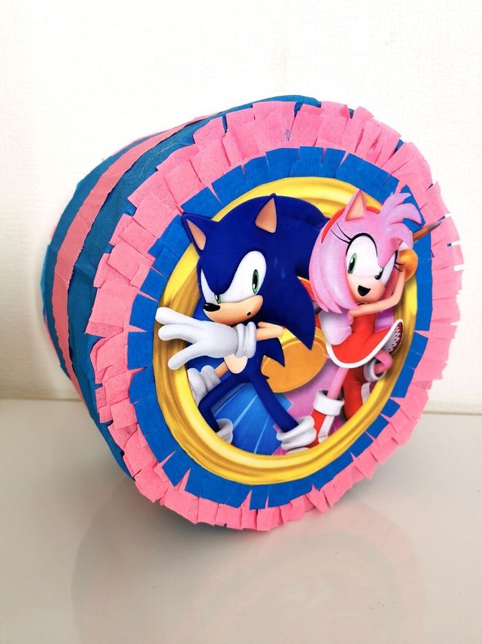 Pinata Sonic pour anniversaire enfant - photo numéro 5
