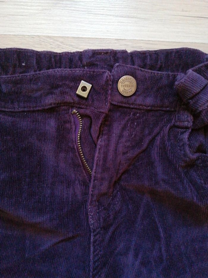 Pantalon velours ceinture réglable - photo numéro 3