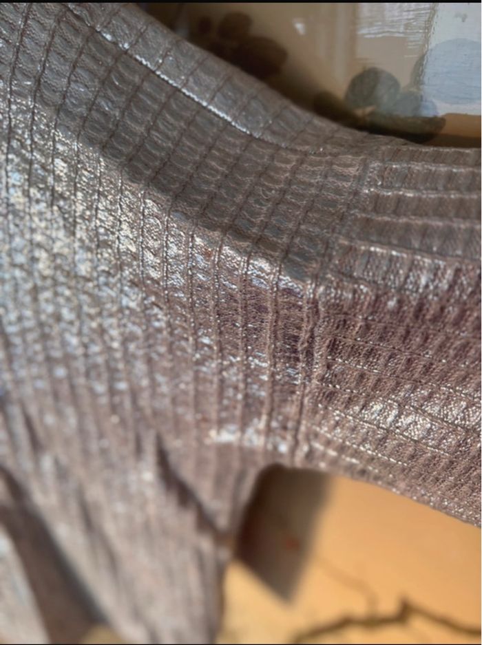 Pull tricot argenté Stefanel - photo numéro 2