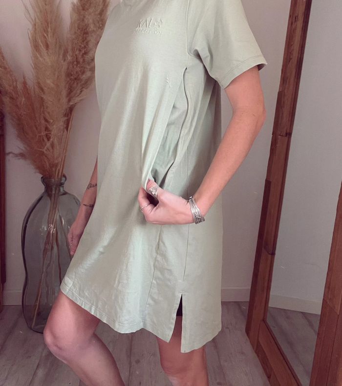 Robe allaitement kalo collection verte m - photo numéro 3