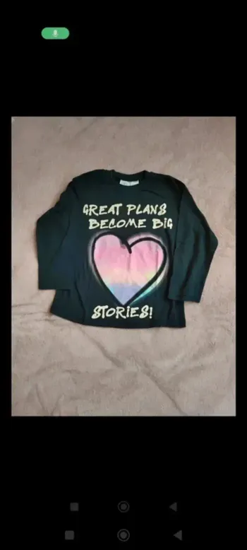 ZARA T-shirt à manches longues pour les filles de 4-5 ans
