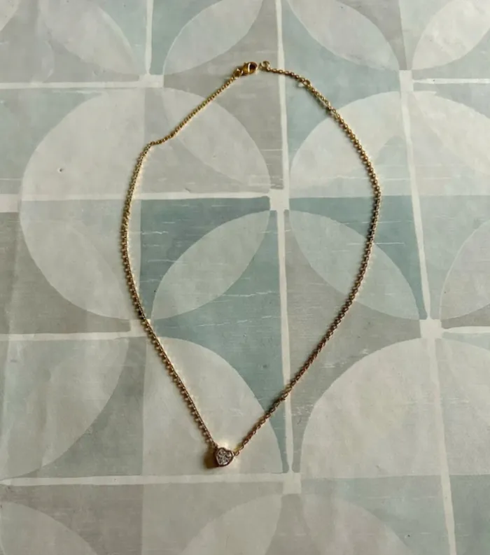 Pendentif/ collier - plaqué or - neuf - la vie en or - photo numéro 2