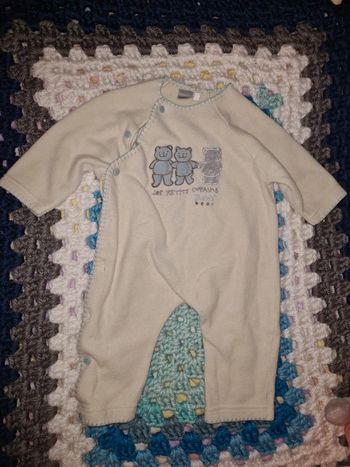 Combinaison sans pieds 6/9 mois