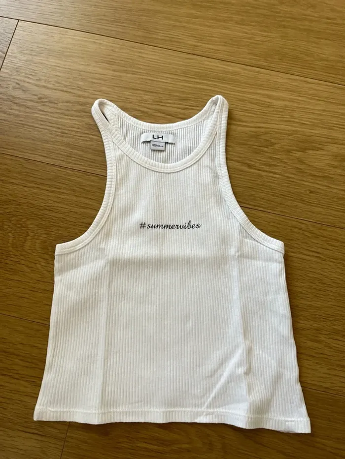 Débardeur blanc taille XS