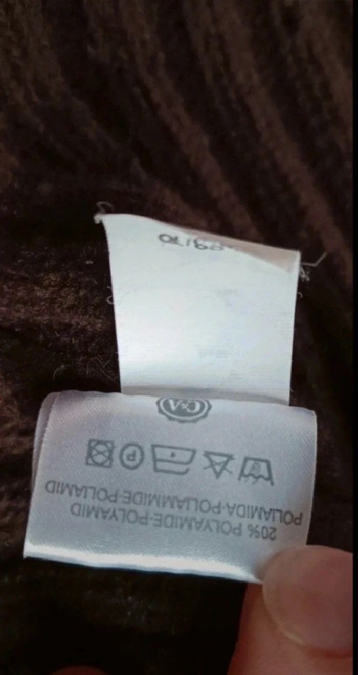 Cache coeur chaud L ou gilet court légère bouloche - photo numéro 7