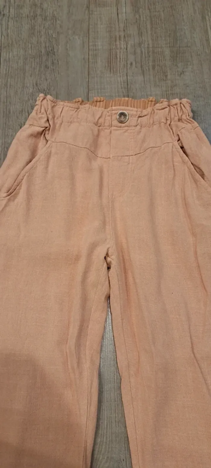 Pantalon fluide lin 8 ans - photo numéro 2