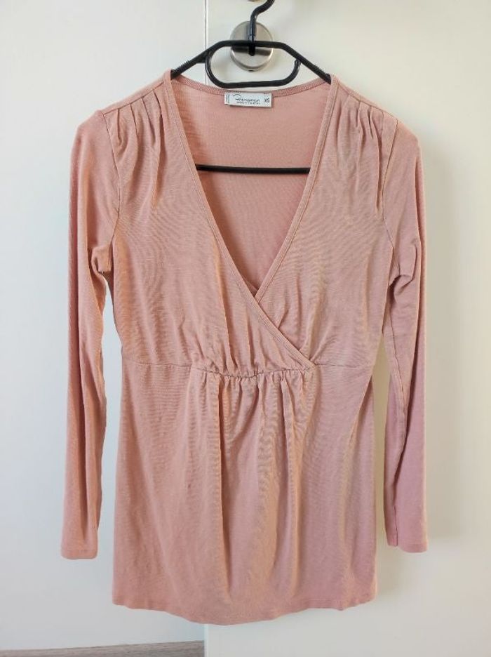 Tee-shirt manches longues allaitement