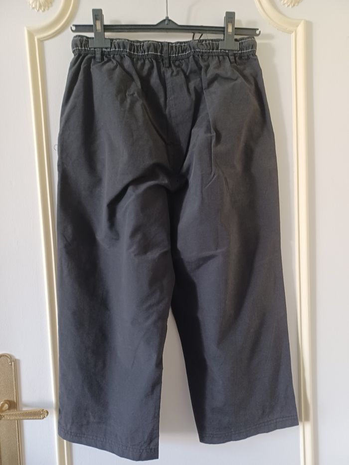 Ensemble pantacourt +veste sans manche noir taille 2 - photo numéro 3