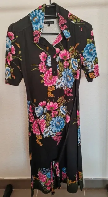 Robe femme King Louie – Jersey fluide, imprimé floral rétro