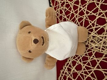 Doudou à broder Ours Flocon Petite Rayure